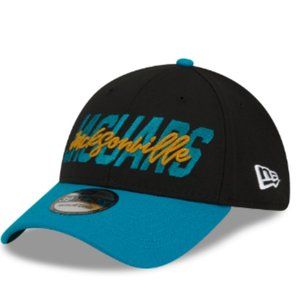 Jacksonville Jaguars New Era 2022 NFL Draft 39THIRTY Flex Hat - Black/Teal